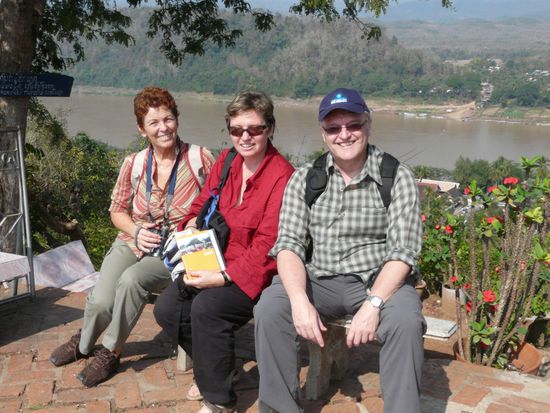 Blick vom Phousi auf den Mekong