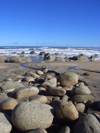Strandpassage am letzten Tag des Heaphy-mit bestem Wetter!