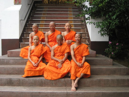 Moenche am Doi Sutep