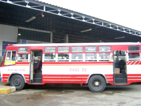 Unser Bus zur laotischen Grenze