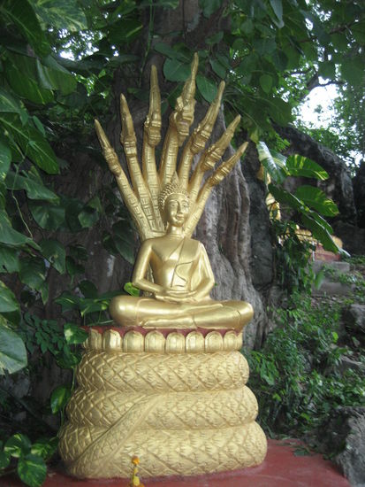 Auf dem Phousi (Pussy??? - von den Einheimischen so genannt)Tempelberg