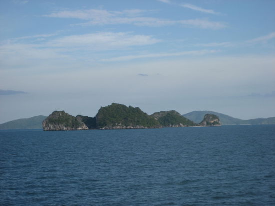 Aussicht von der Faehre nach Koh Samui