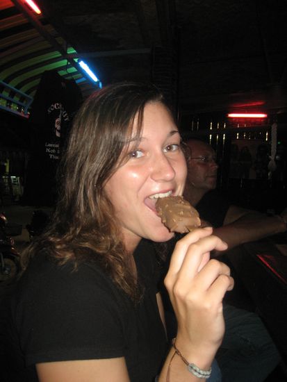 Sarah beim Geniessen...