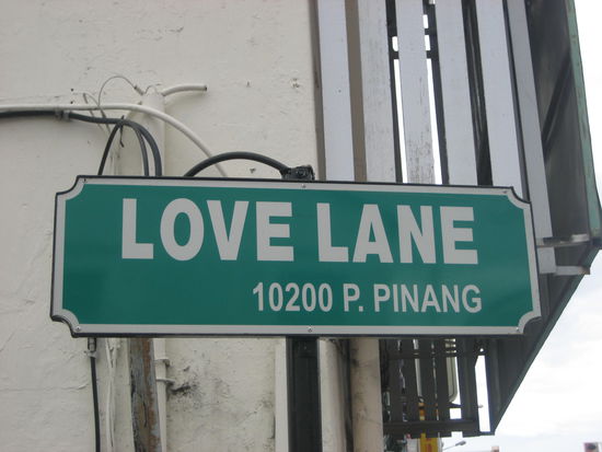 Unser Guest House liegt Ecke Love Lane...genau das richtige fuer uns...