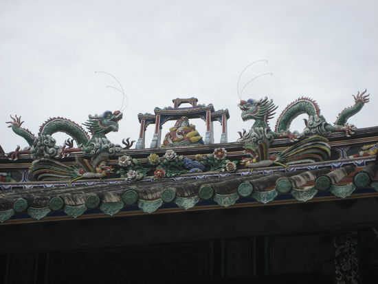 Dach des chinesischen Tempels