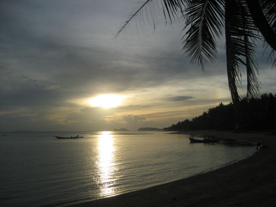 Sonnenuntergang am ersten Abend