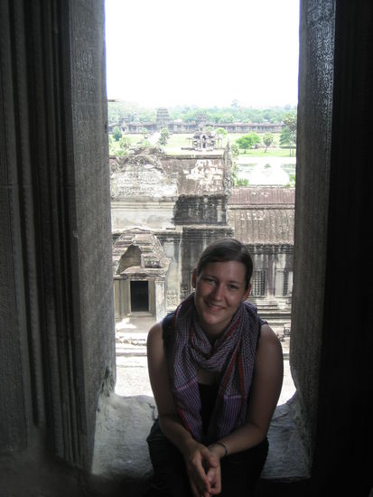 Sarah in Angkor Wat