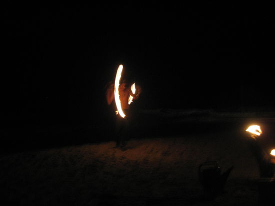 Feuershow im Guest House