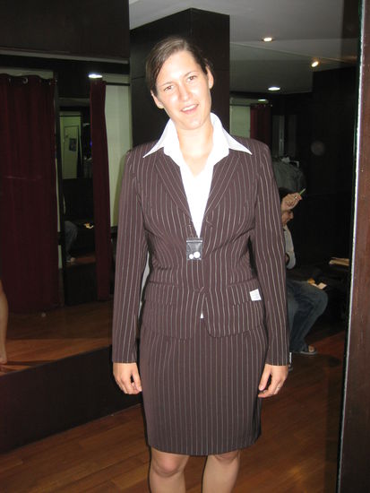 Sarahs Anzug ist fertig!