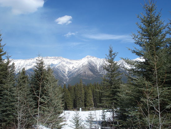 Aussicht beim Ski fahren.