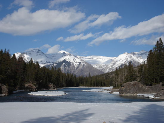 At the Banff Falls.