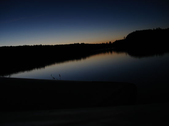 Der Sonnenuntergang am letzten Abend war einfach wunderschoen