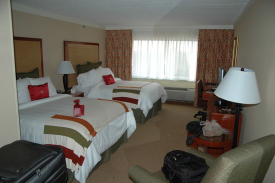 Unsesr Hotelzimmer im Crowne Plaza