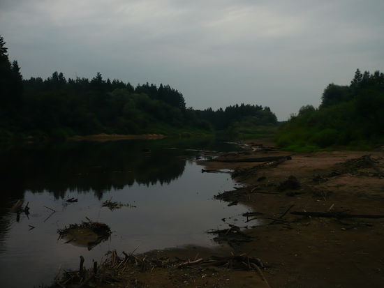Erster Eindruck von der Gauja: "Naja"