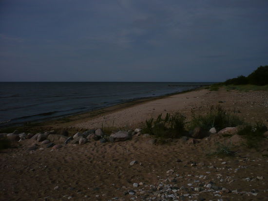 Die Ostseeküste kurz vor der lettisch-estnischen Grenze
