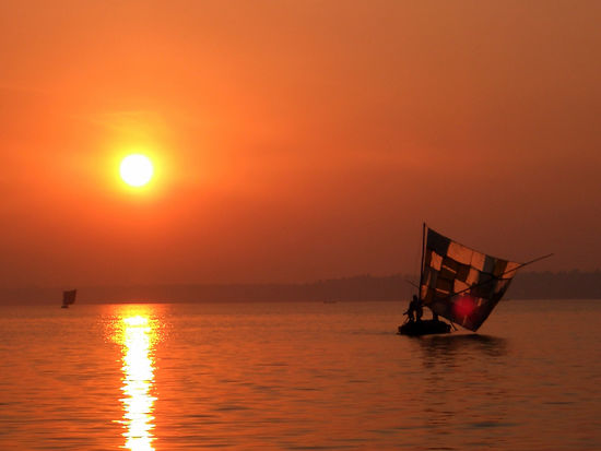sonnenaufgang über den backwatern