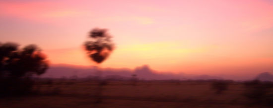 die western ghats im sonnenuntergang