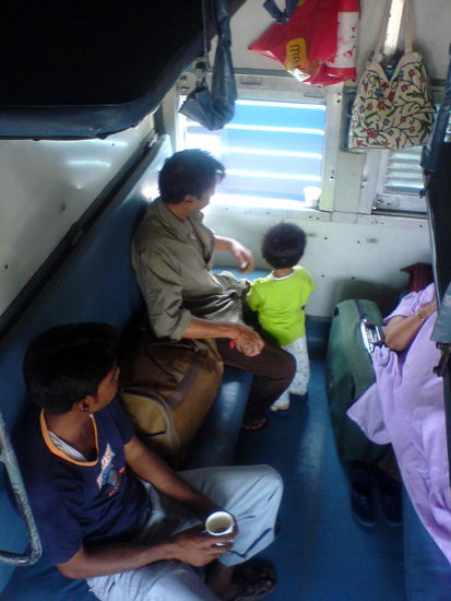 blick vom obersten bett im sleeper train