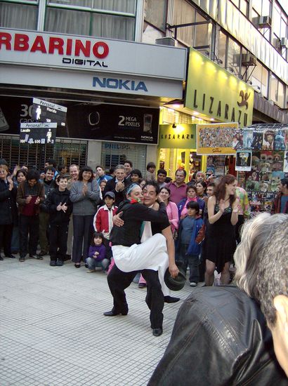 Tango tanzende Männer in der Florida (bekannte Fussgängerzone)