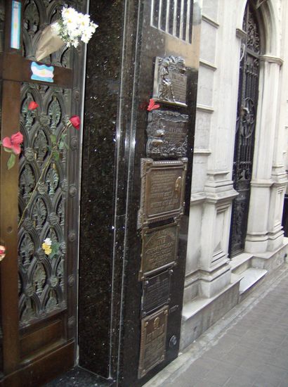 Evitas's Grab am Recoleta Friedhof