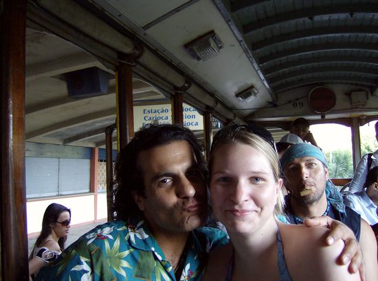 Peter und ich bei der Chu Chu Fahrt