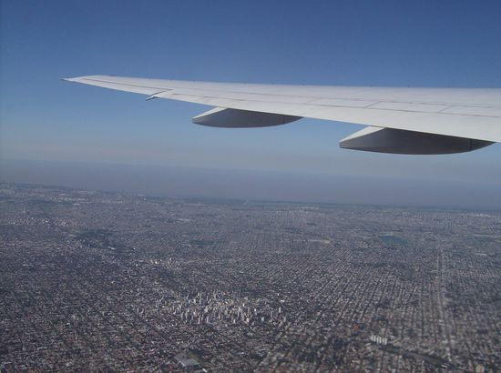 Flug über Buenos Aires