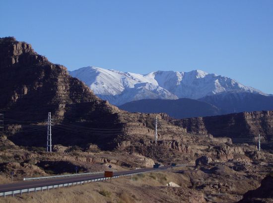 auf dem Weg in die Berge