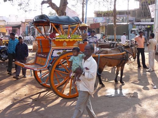 Taxi-Kutschen in Badami