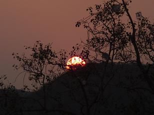 Sonnenuntergang in Bundi