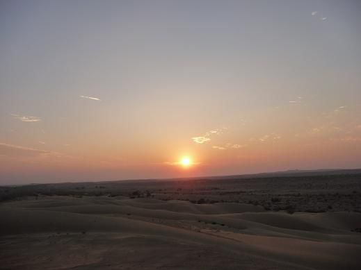 Sonnenuntergang in der Wueste