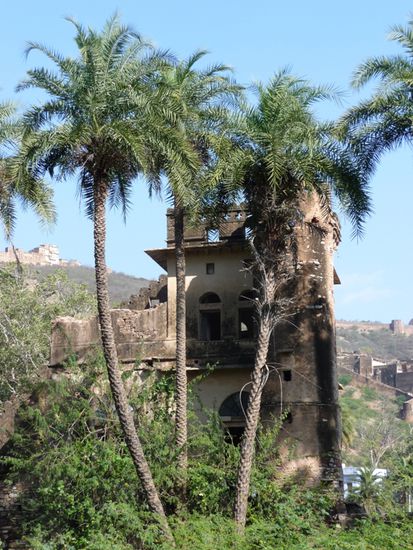 Alte verfallene Burgromantik