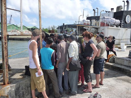 Beim Ergattern der letzten Tickets...