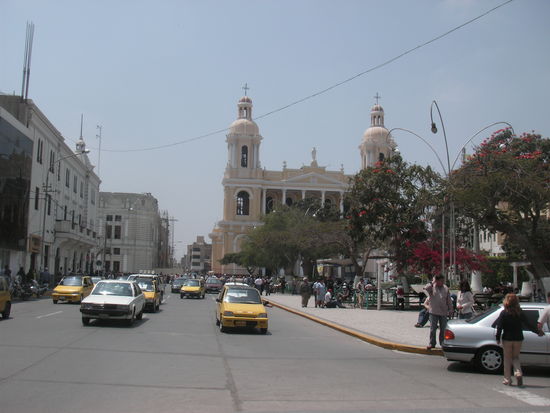 Autos, Strasse und Baeume