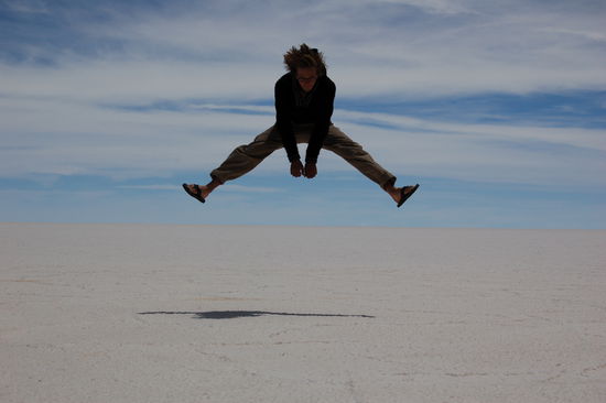 Luftsprung in der Luft