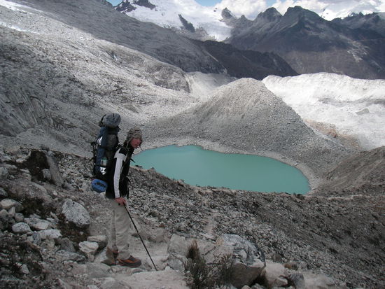 Fee beim Abstieg vom Pisco-Morainenlager