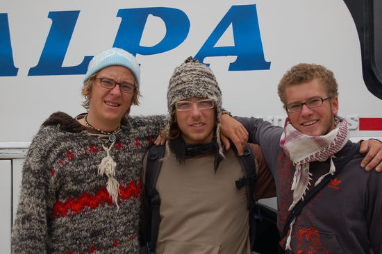 Das letzte Gruppenfoto. Jetzt sind wir nur noch das Paar-Socken