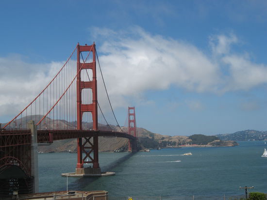 mit dem bike ueber Golden Gate heisst:
der grosse Sonnenbrand !