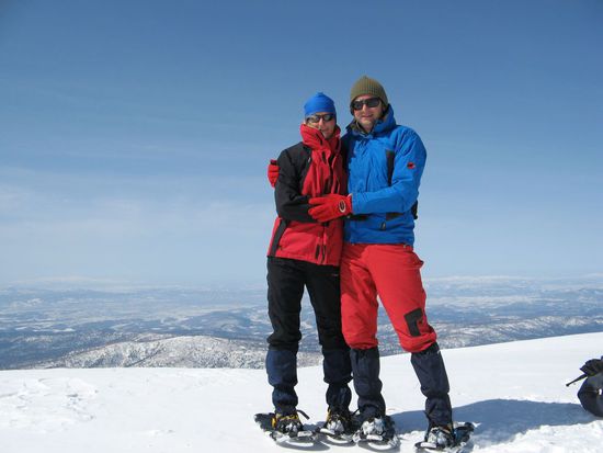 toller Rundumblick von ganz oben - wir freuen uns und frieren im eiskalten Wind