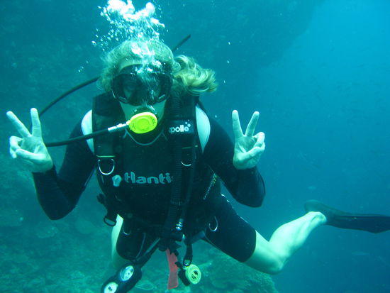 Nach 4 langen Tagen: die Taucherlizens in der Tasche, yiippieehh !!!!!!!