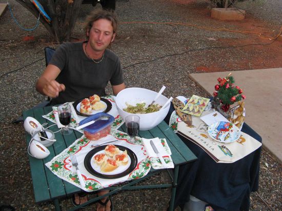 man ist der Wein warm...