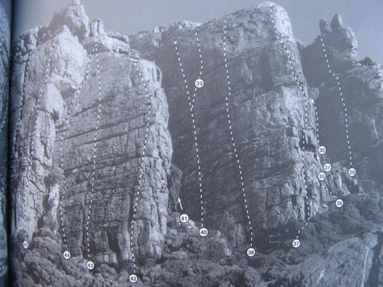 wir wissen nun wo und was...
Routen soweit das Auge reicht und die Oberarme mitmachen !