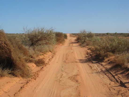 die letzte Sandpiste...