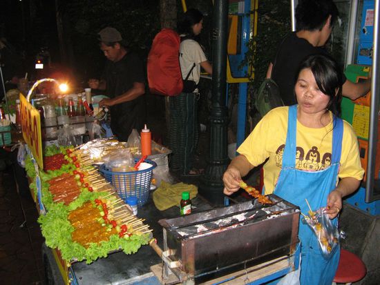 und noch ein Spiesschen...
Bar-b-q ... lecker !!!