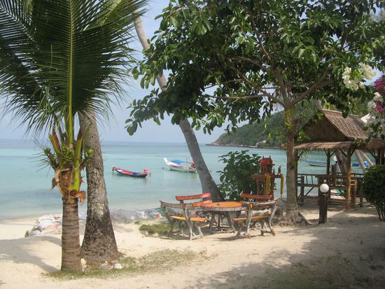 Der Blick aus unserem "Schlafzimmer"