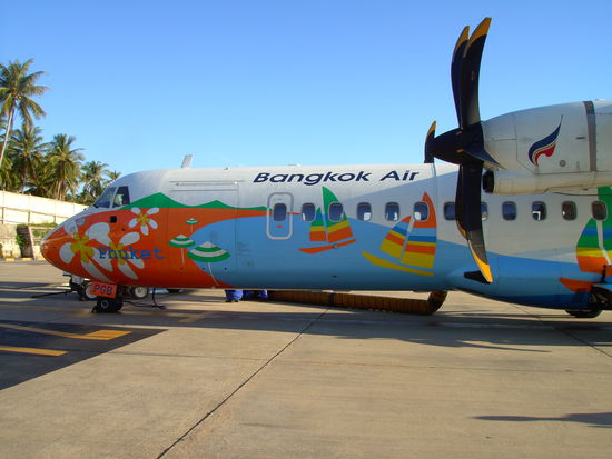 ... und das Flugzeug!