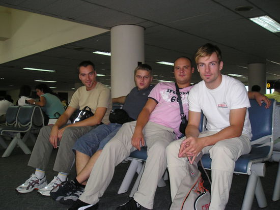 Kurz vor Abflug in Bangkok mit der bekannten One two Go Airline.