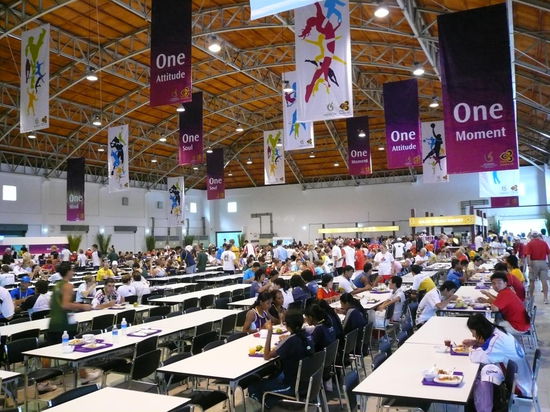 Ein Blick in die Mensa.