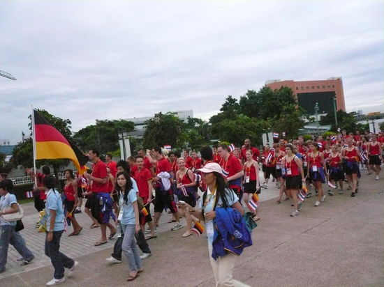 Und dann hiess es auf zum Einmarsch.