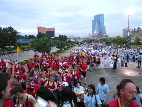 hinten die Nationen, die im Alphabet nach G kommen...