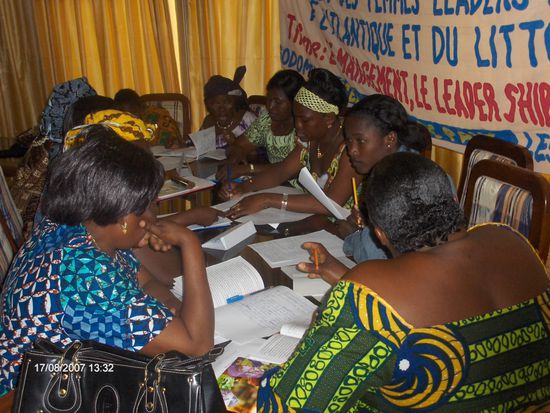 ...und bei der Gruppenarbeit.